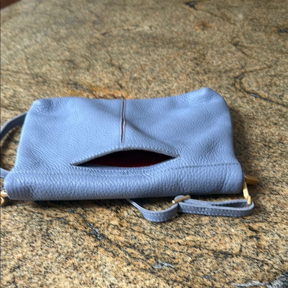 Hammitt Baby Blue/ Lilac Pebbled Leather Crossbody Bag Like New - Picture 6 of 11